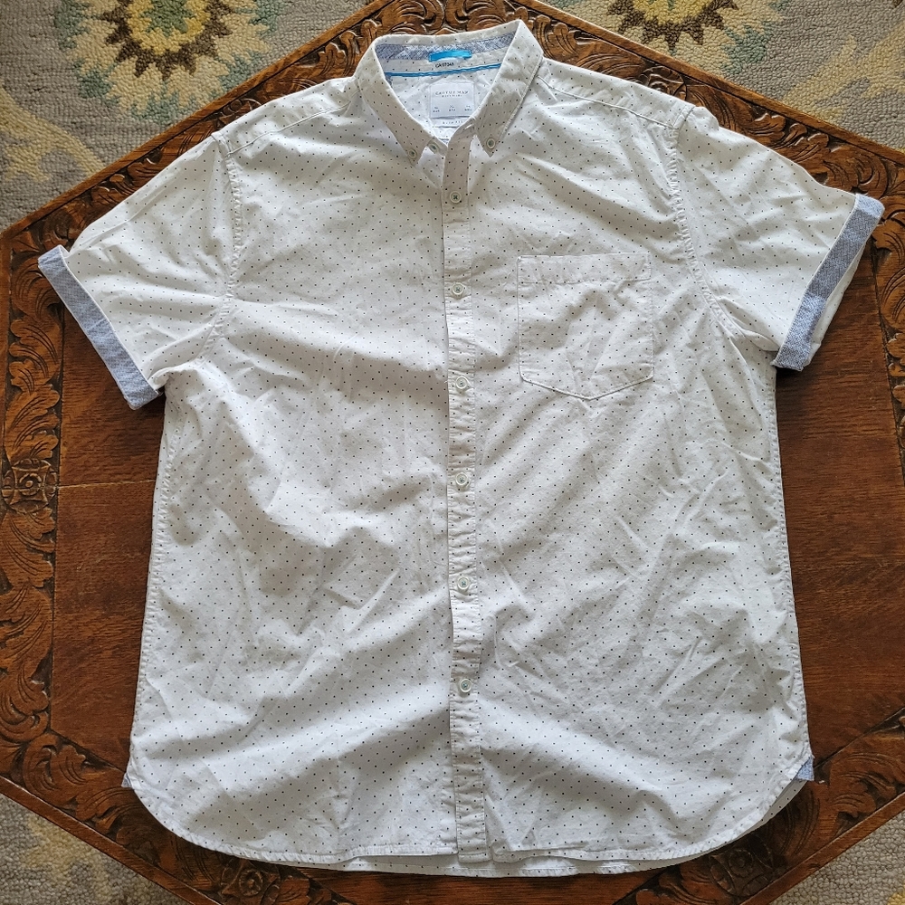 Cactus Man Men's Short-sleeved Button Down Shirt Size XL